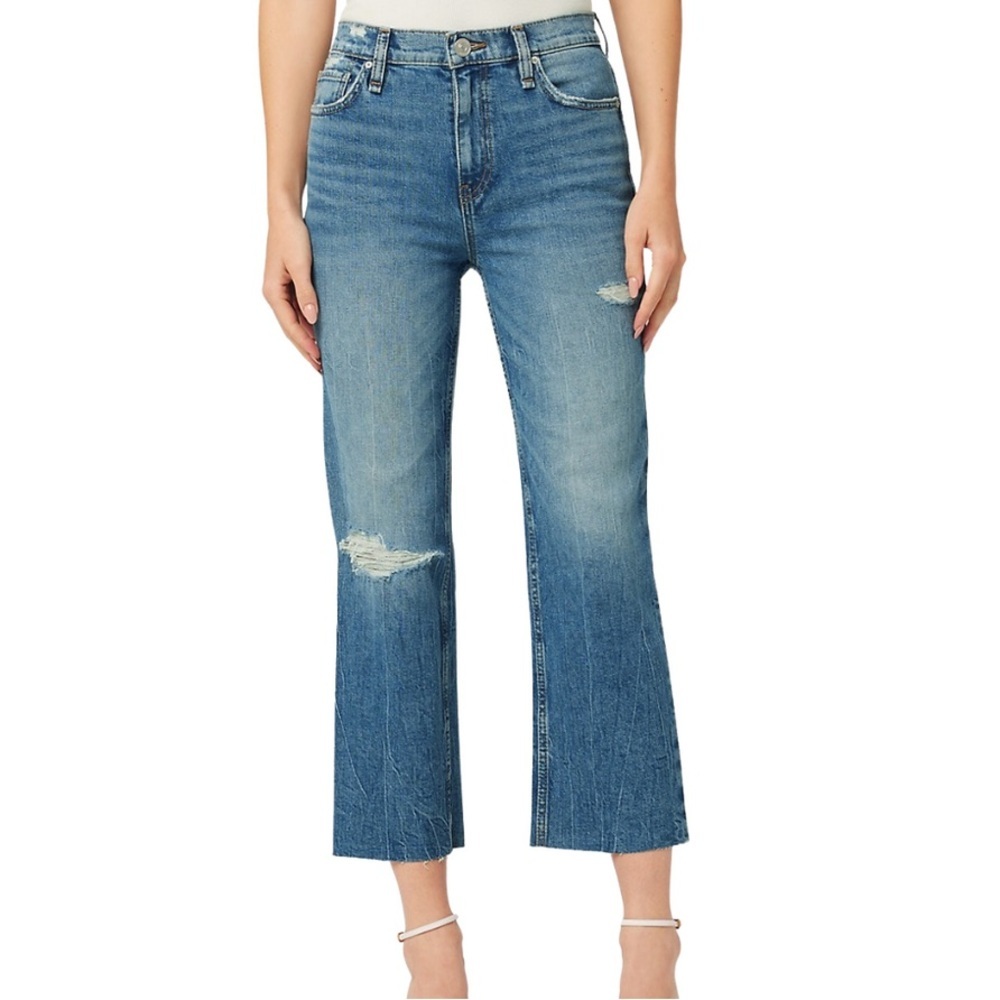 ✨ Hudson Remi Straight Crop Jeans | Distressed Medium Wash | Size 31